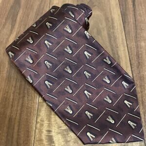 ROBERT TALBOTT Men's Silk Necktie USA Bronze Modernist Prom